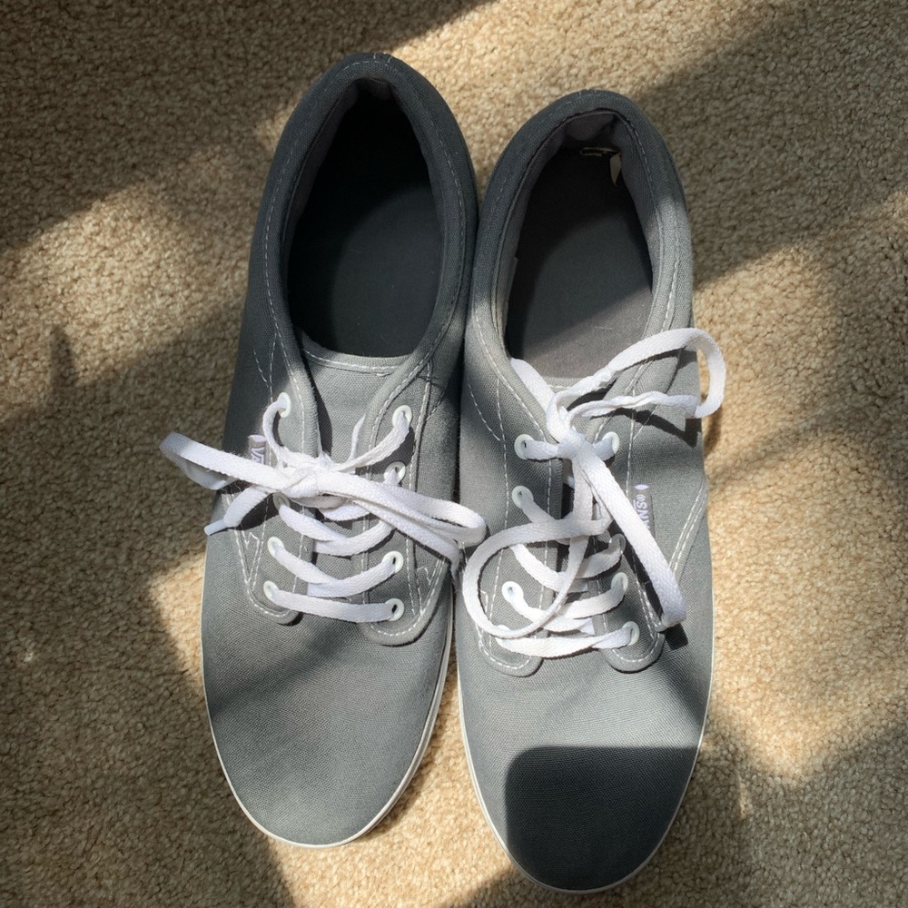 Short charcoal gray vans, US 9.5 women’s
